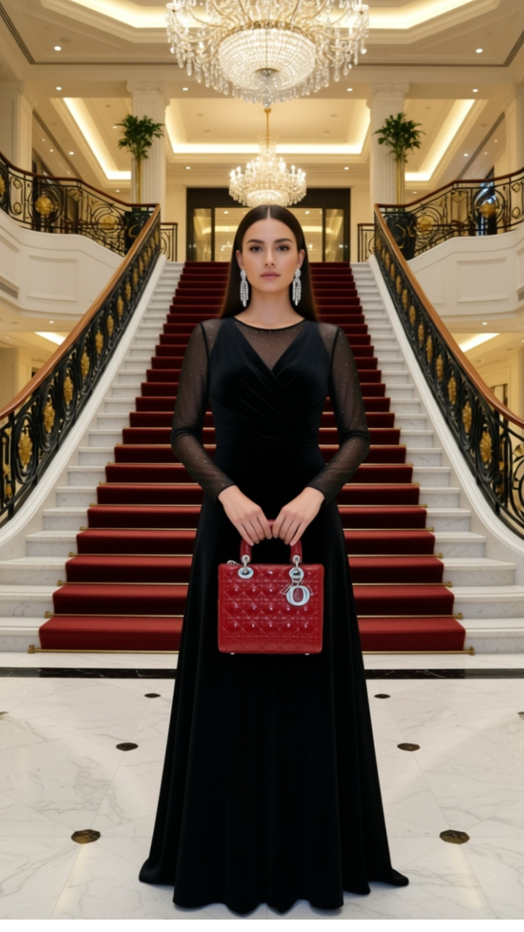 BLACK MEDIUM LADY BAG