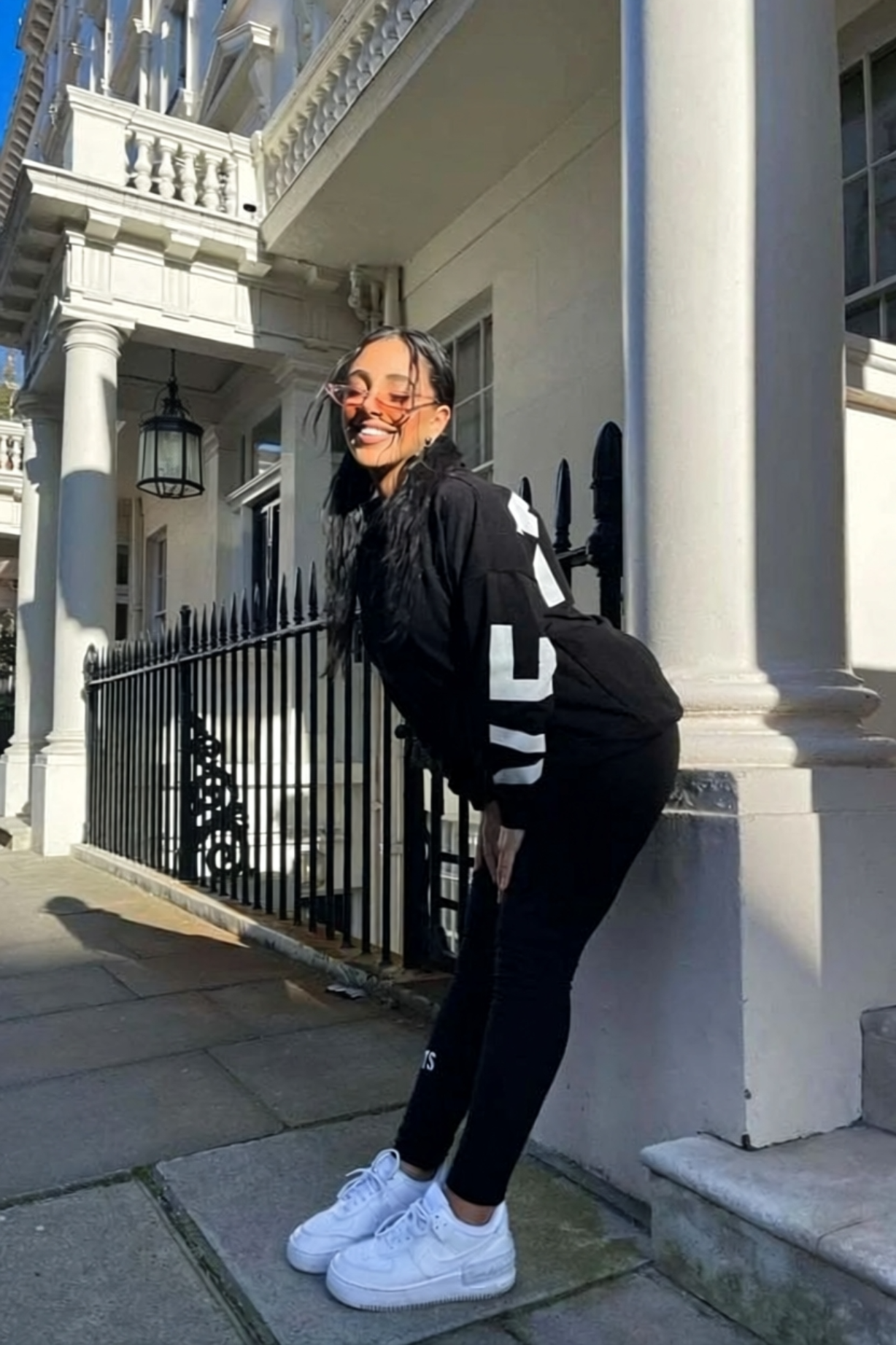 Vetements Lounge-Set mit Kapuzenpullover und Leggings