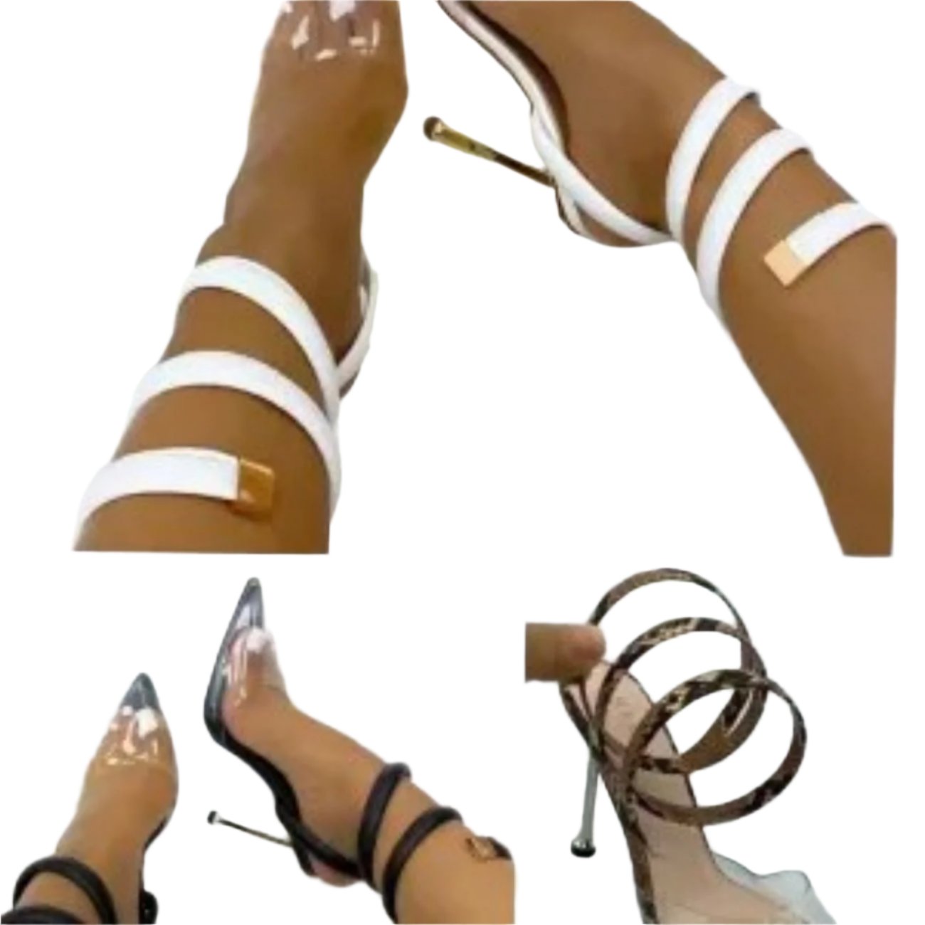 BELLA HEELS SANDALS WRAP IN LEGS
