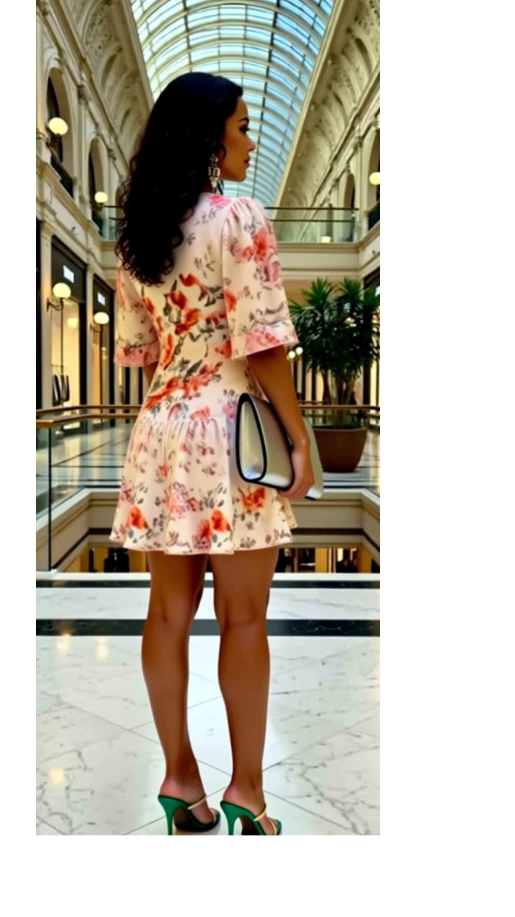 ONE SHOULDER MINIKLEID MIT PUFFÄRMELN