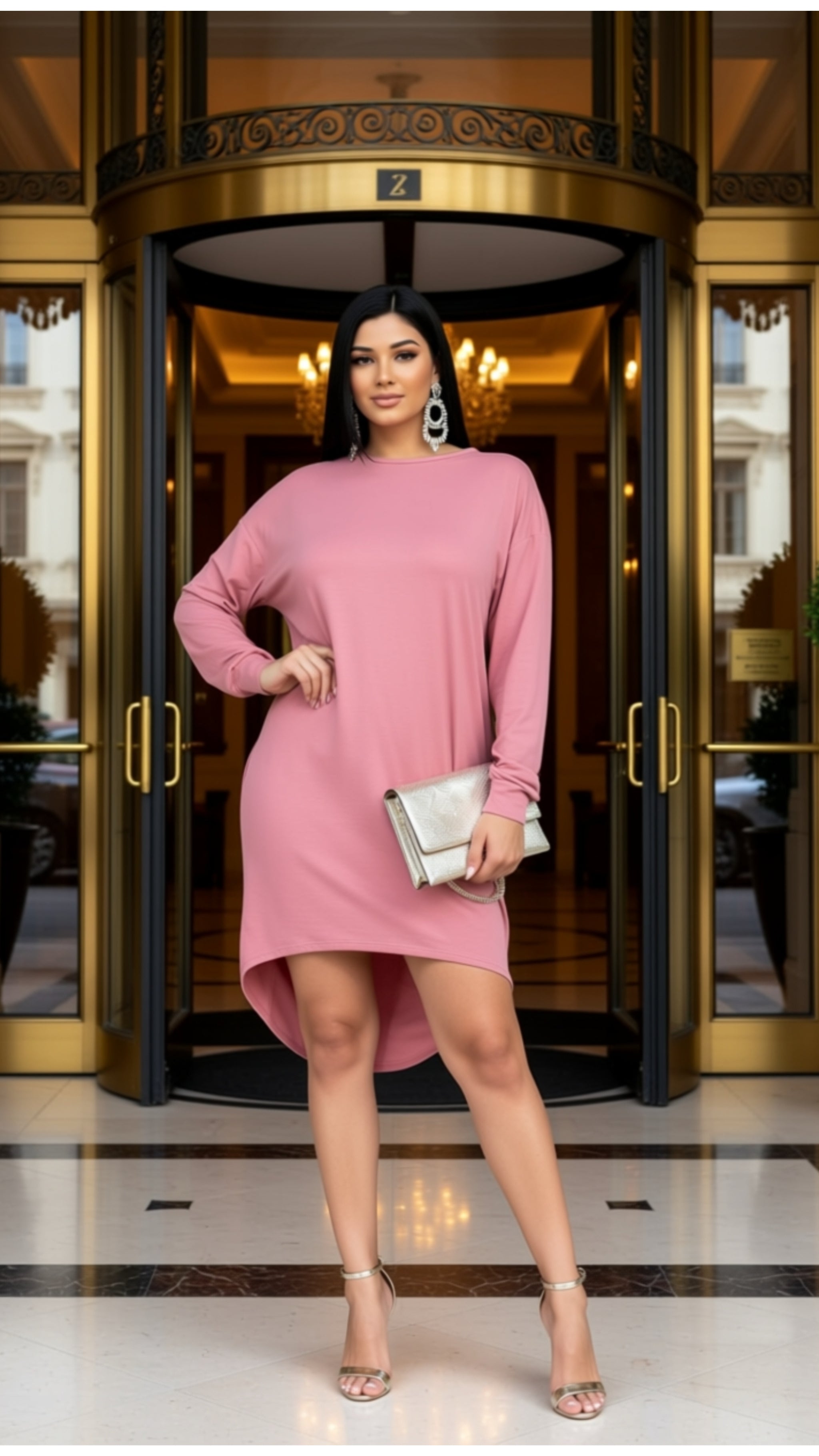 COZY HIGH LOW DRESS