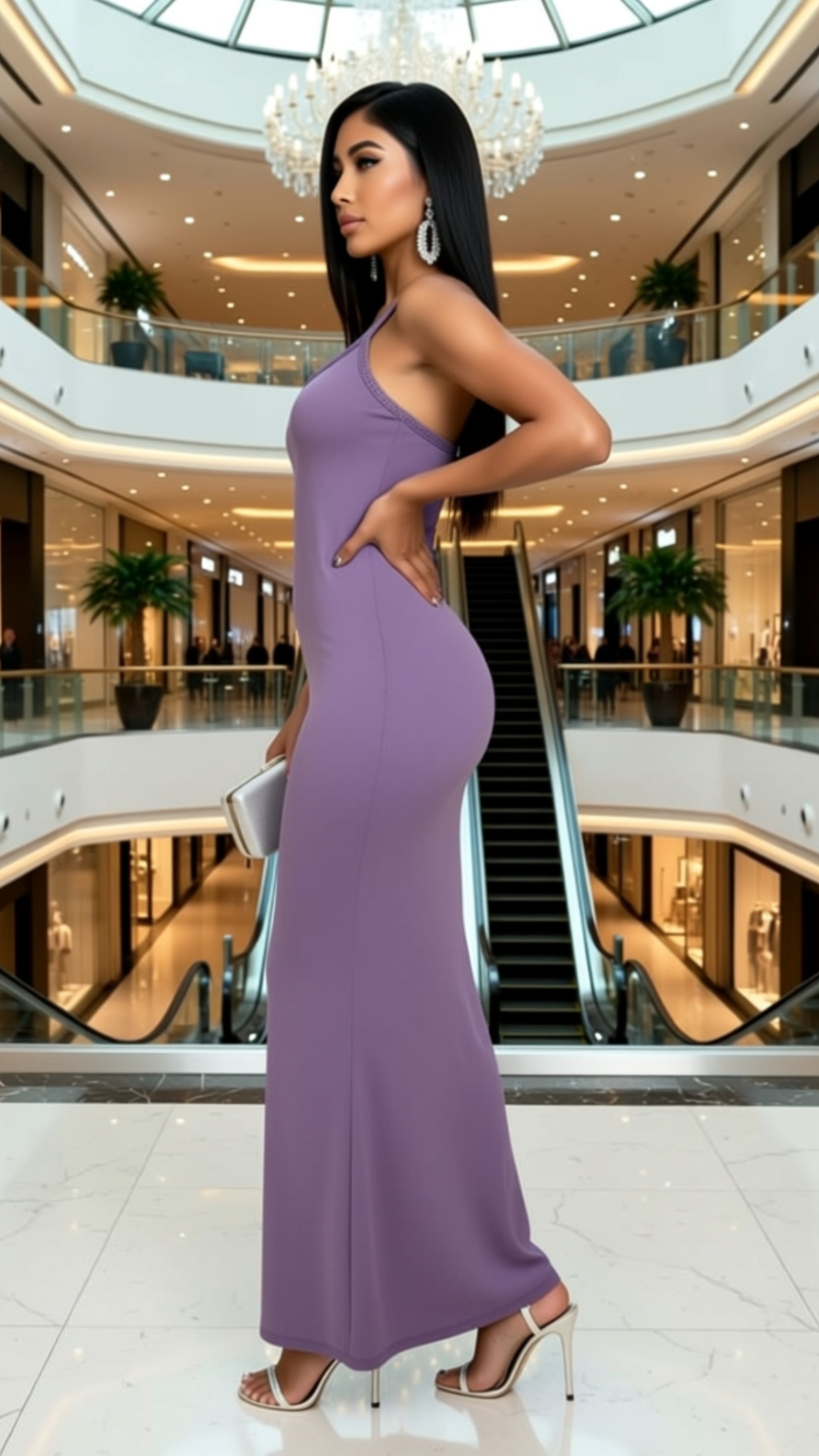 Racerback-Maxikleid