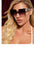 Lux Rimless Square Frame Sunglasses