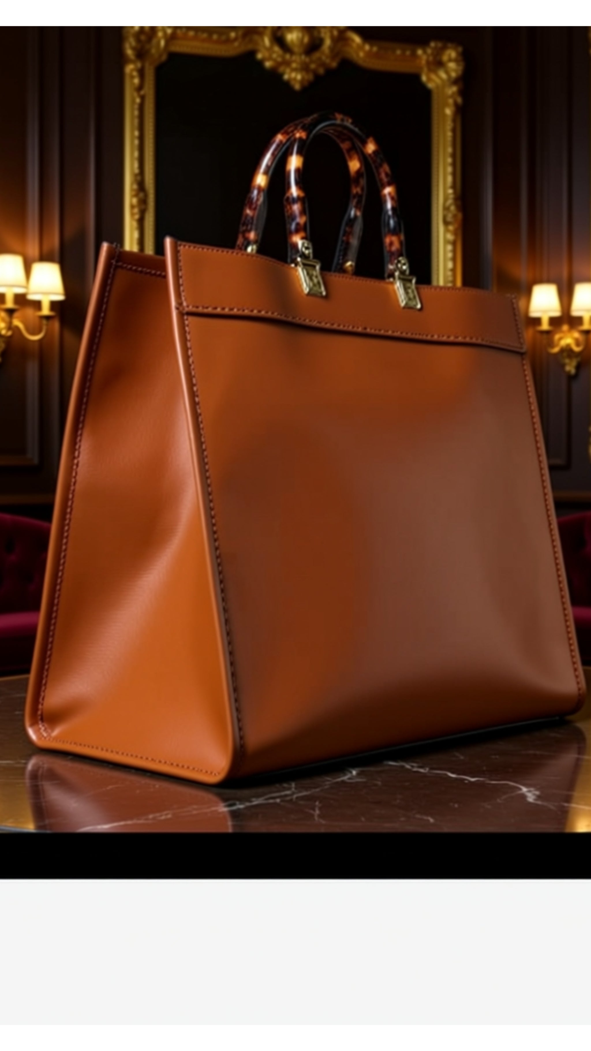 Large Tote Brown Bags