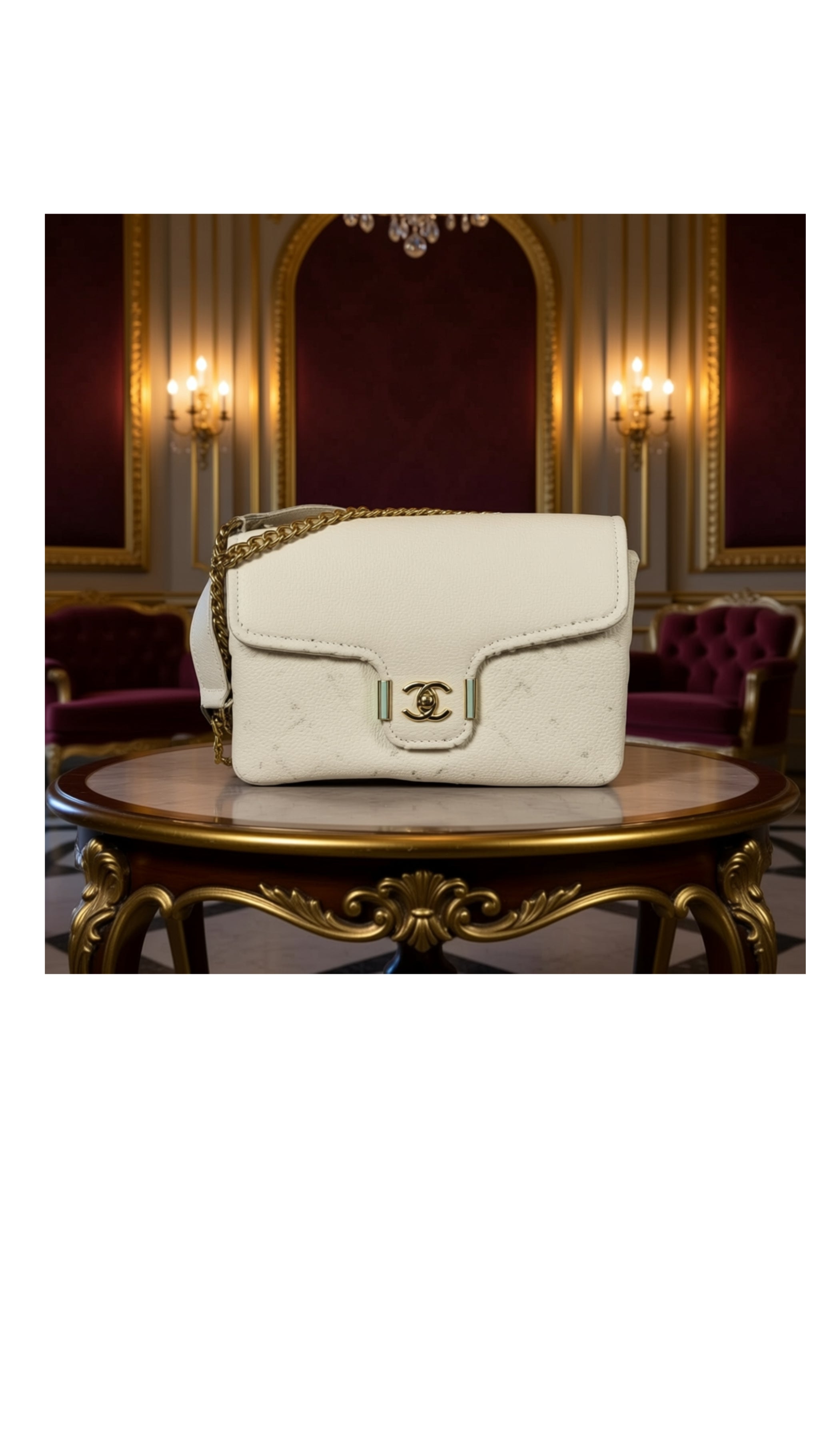 Elegante Handtaschen mit doppeltem Kettenriemen