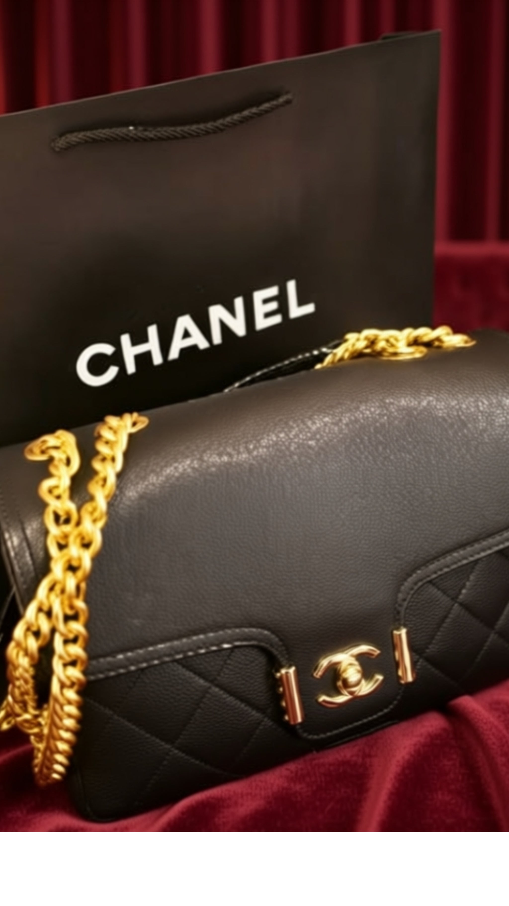 Elegante Handtaschen mit doppeltem Kettenriemen