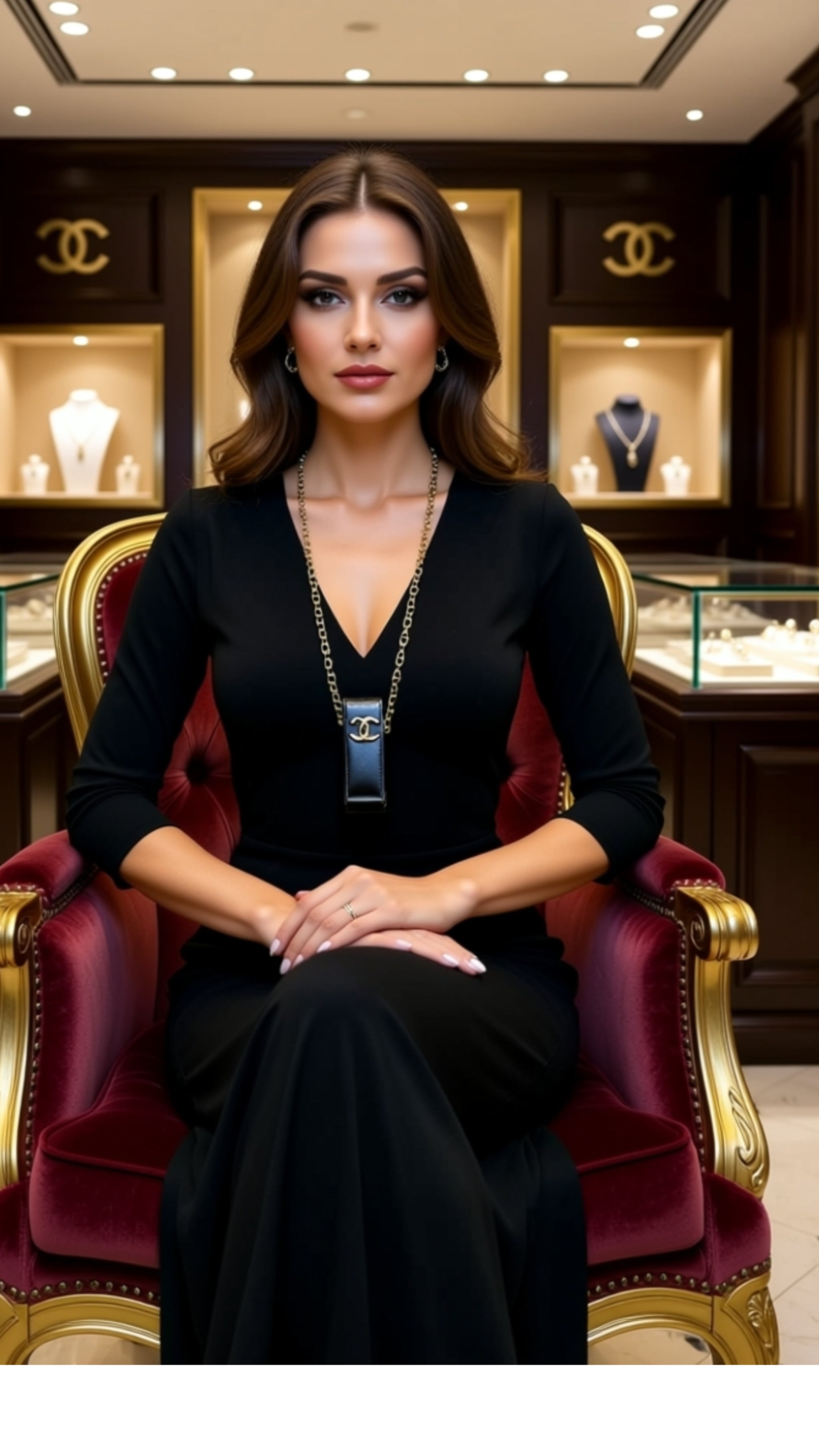 Pendant Long Necklace CC