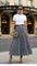Two Pieces T-Shirts & Pleated Long Skirt