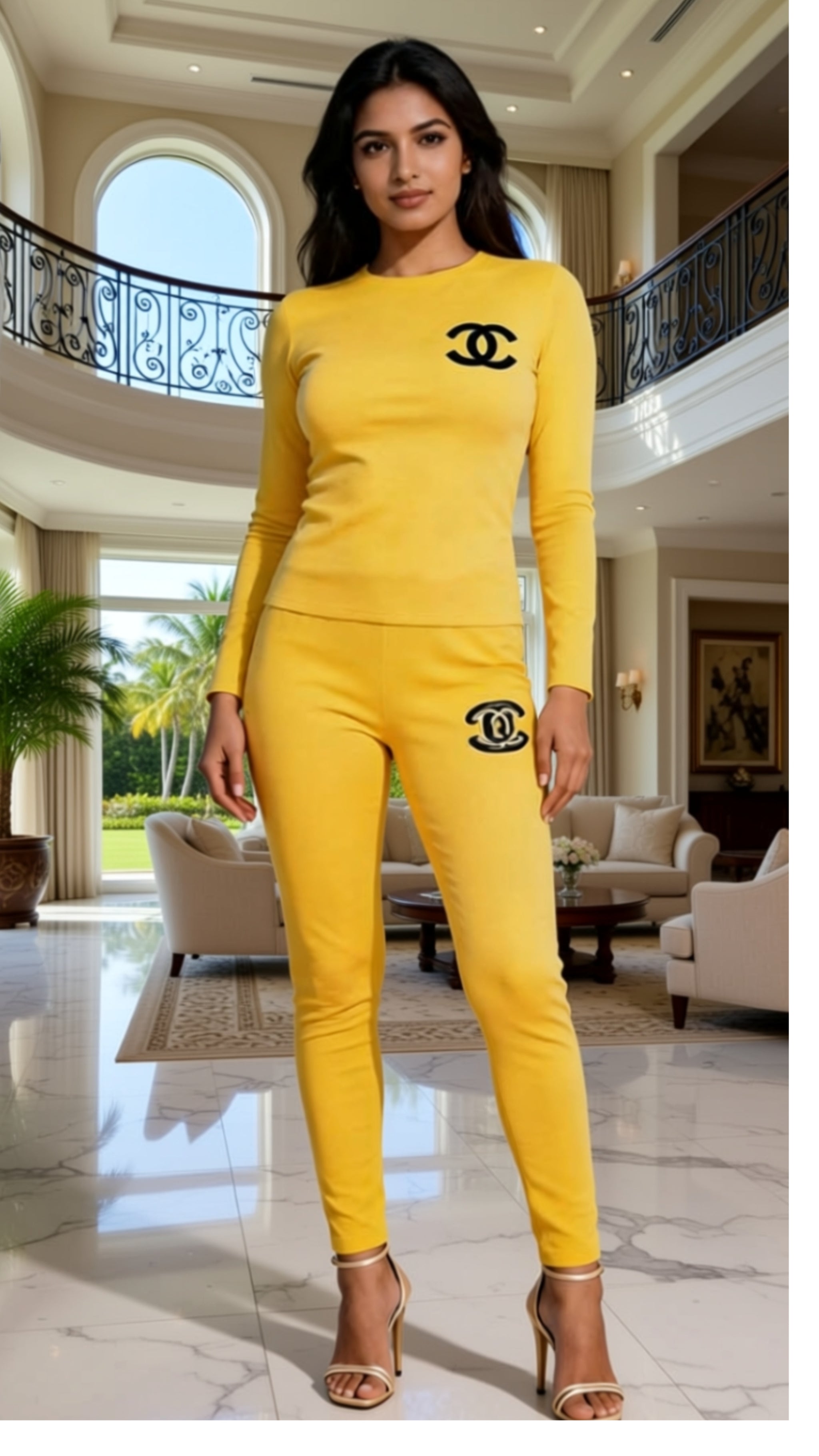 Set Sexy Outfits Long Sleeve & Long Pants Pullover Tracksuit With Pockets
