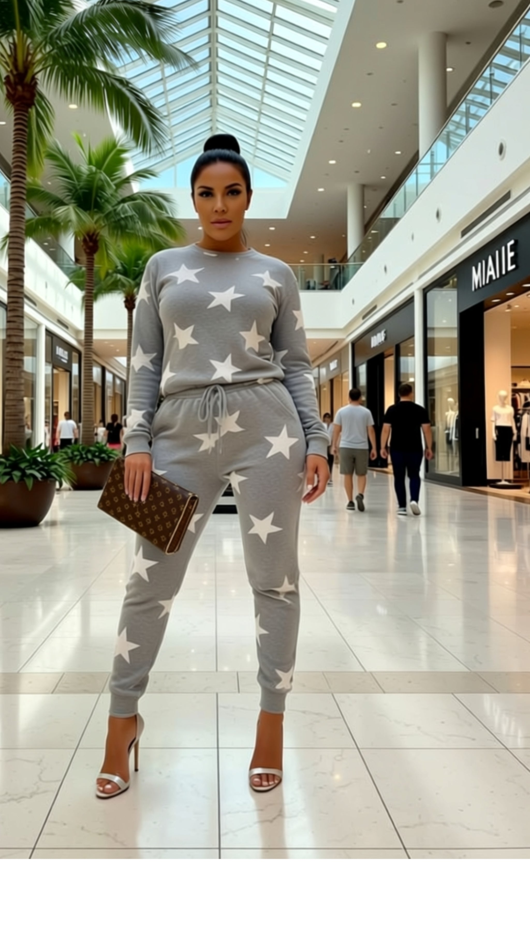 Jogger Lounge Set Star Print