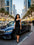 Satin Twist Front Slip Dress