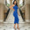 WOMEN SPLIT NECK TANK DRESS