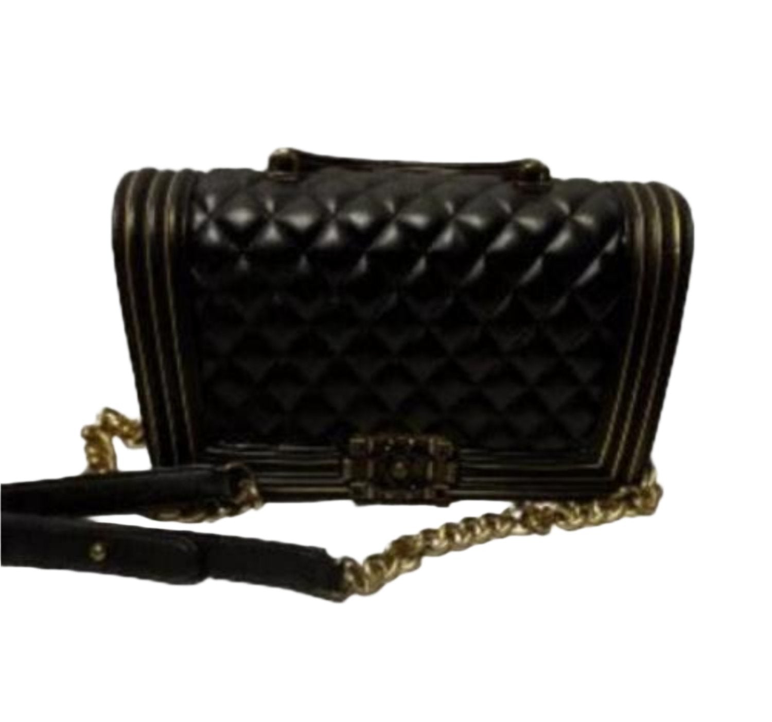 Luxuriöse Handtasche mit Griff und Überschlag