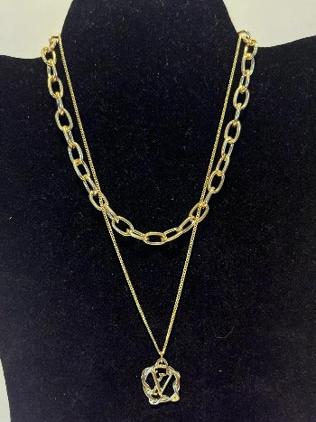 Gold Lux Halskette mit Anhänger