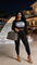 CROP TOP LEGGINGS SWEET HIGH STRETCH OUTFITS STREETWEAR