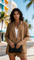 Longline Blazer and Shorts Set with Pockets
