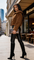 Teddy Borg PU Trim Bomber Jacket