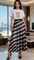 Chic Two Pieces  T-Shirt & Long Pleated Skirt Set