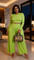 Sets Wide Two Piece high-waist pants