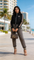 Chic  Two Pieces Long Sleeve Top With Front Zipper & Jegging