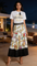 Chic Two Pieces Women's T-Shirt & Pleated Skirt Sets