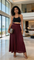 Women's Wide Leg Palazzo Pants / Burgundy