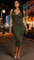 WOMEN SPLIT NECK TANK DRESS