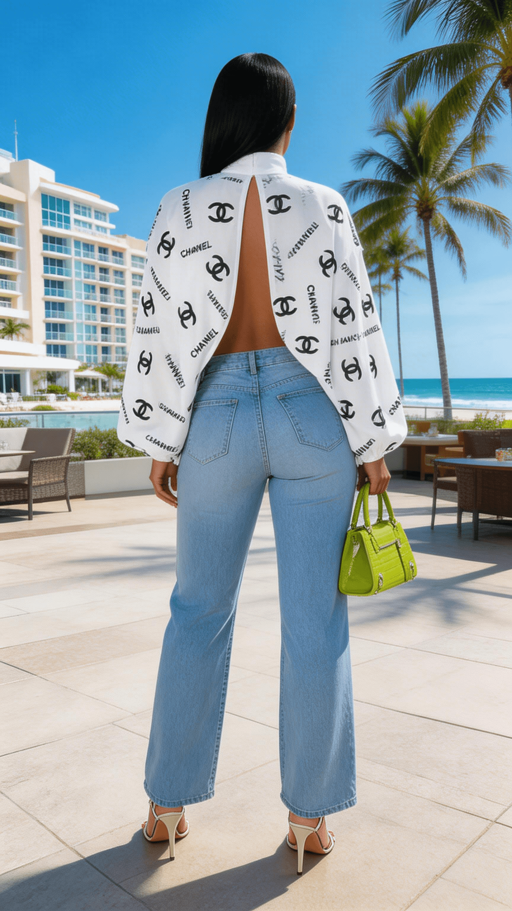Backless Balloon Long Sleeve Shirt Tops Boho