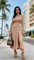 Chic Pullover - Knitted Pleated Skirt Suit High Slit Long Sleeve