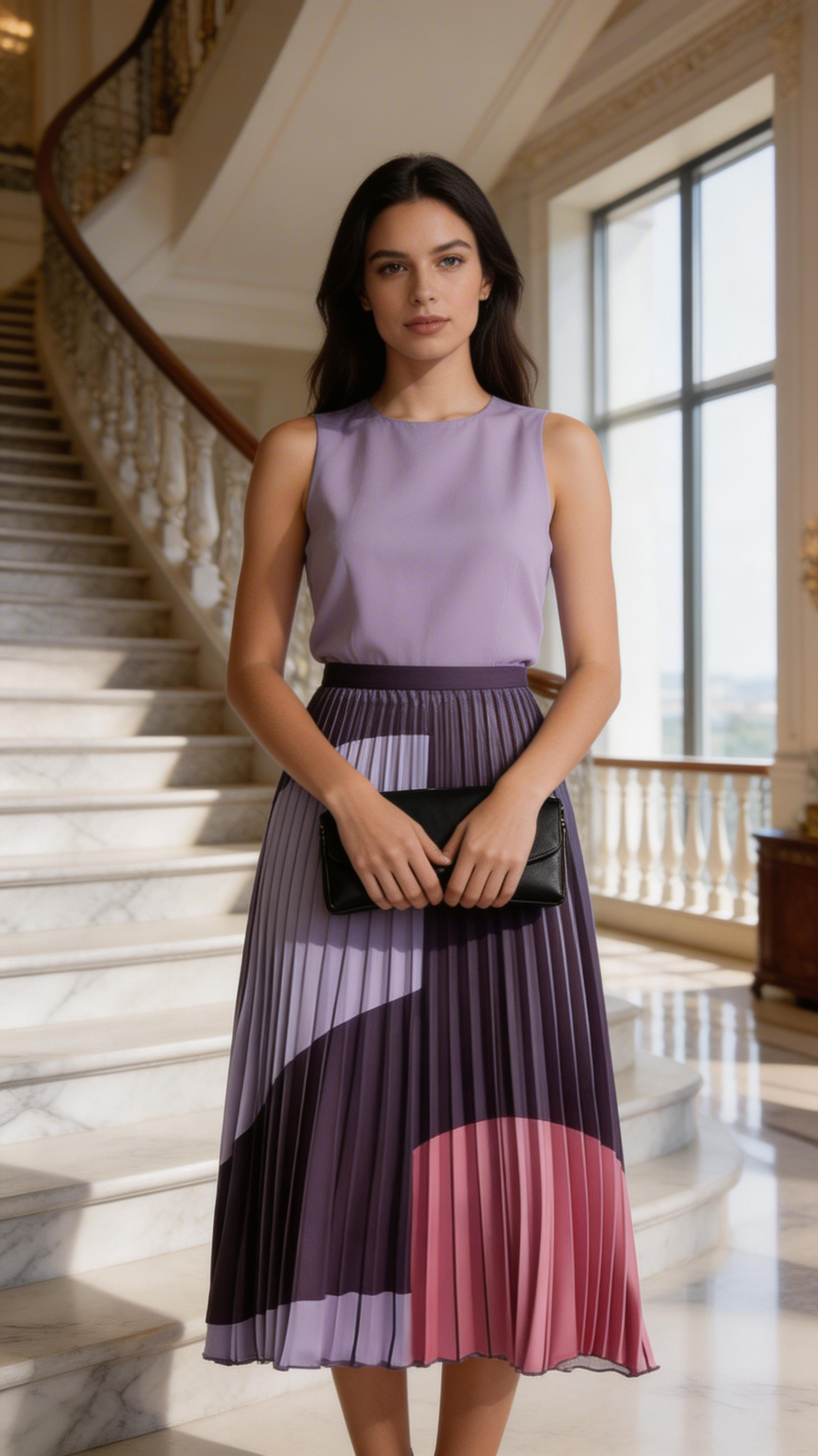 Sexy Pleated Long skirt