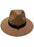 Wool Fedora Hat With Punk Ribbon