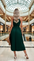 Women's 2023 Summer Sleeveless Halter Neck Pleated Midi Cocktail Dress A Line Flowy Beach Sun Dress with Belt