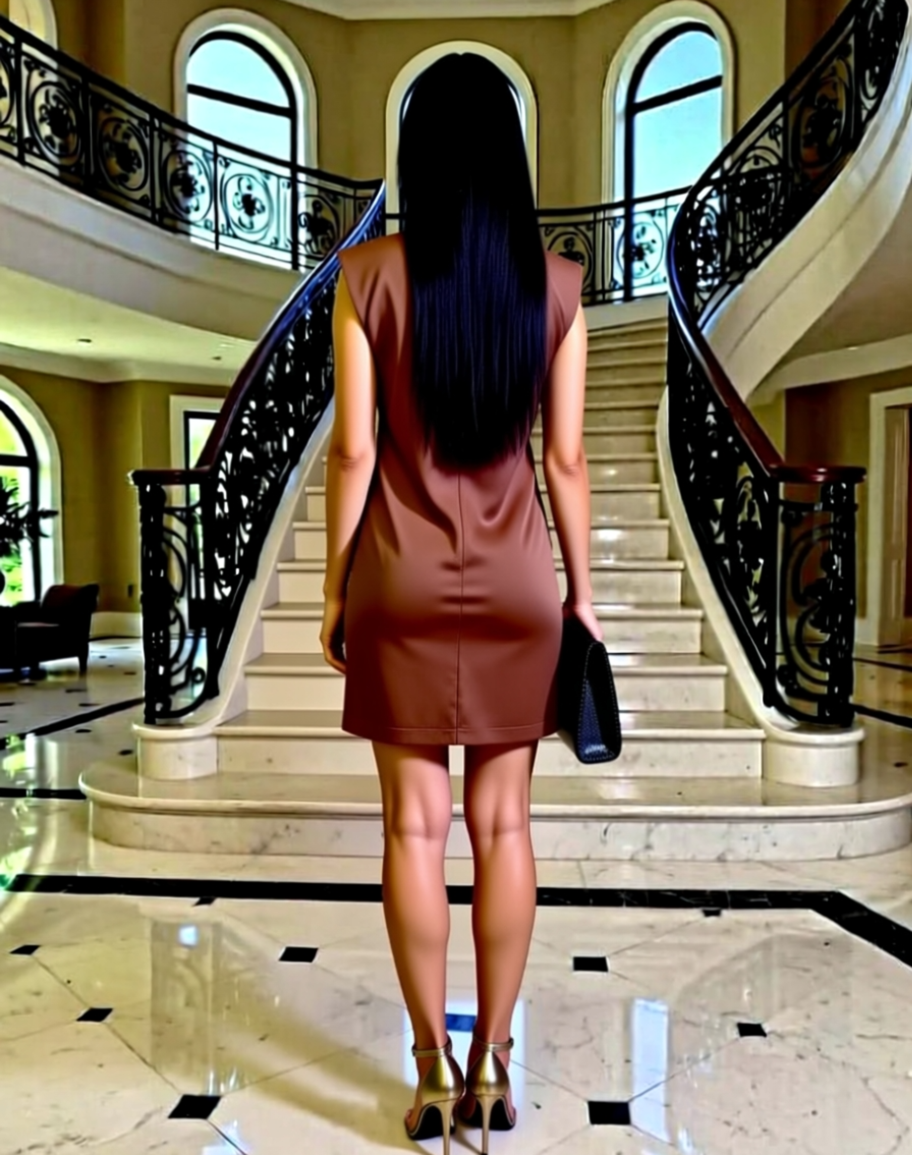 PADDED SHOULDER T-SHIRT MINI DRESS