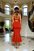 Red Fishtail Princess Ruffled Party Dress