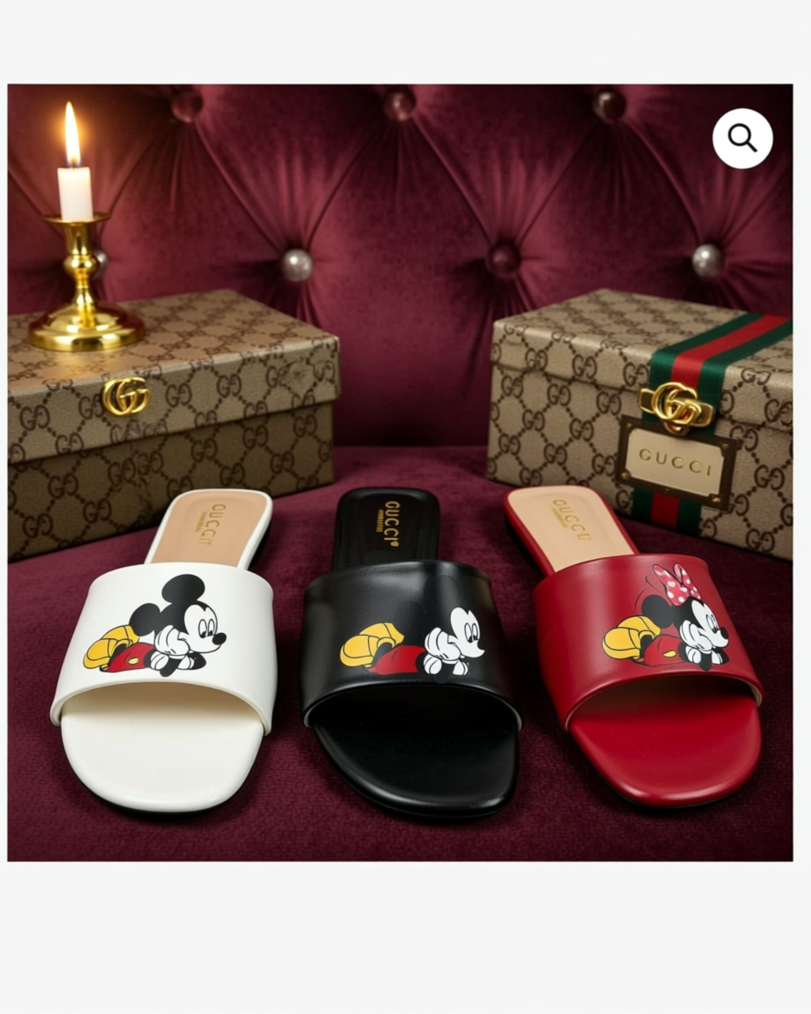 Damenmode Mickey Mouse flache Sandalen