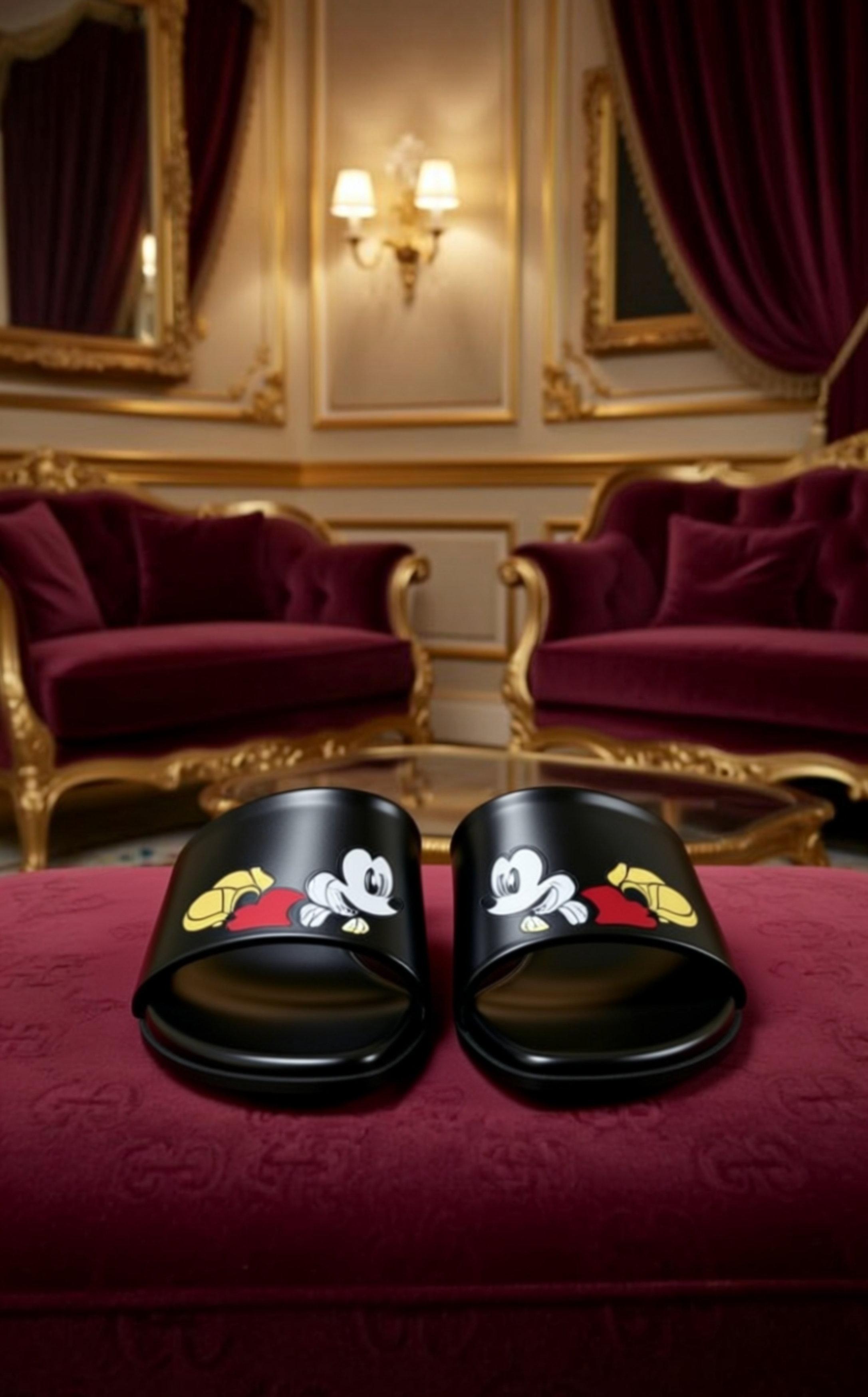 Damenmode Mickey Mouse flache Sandalen