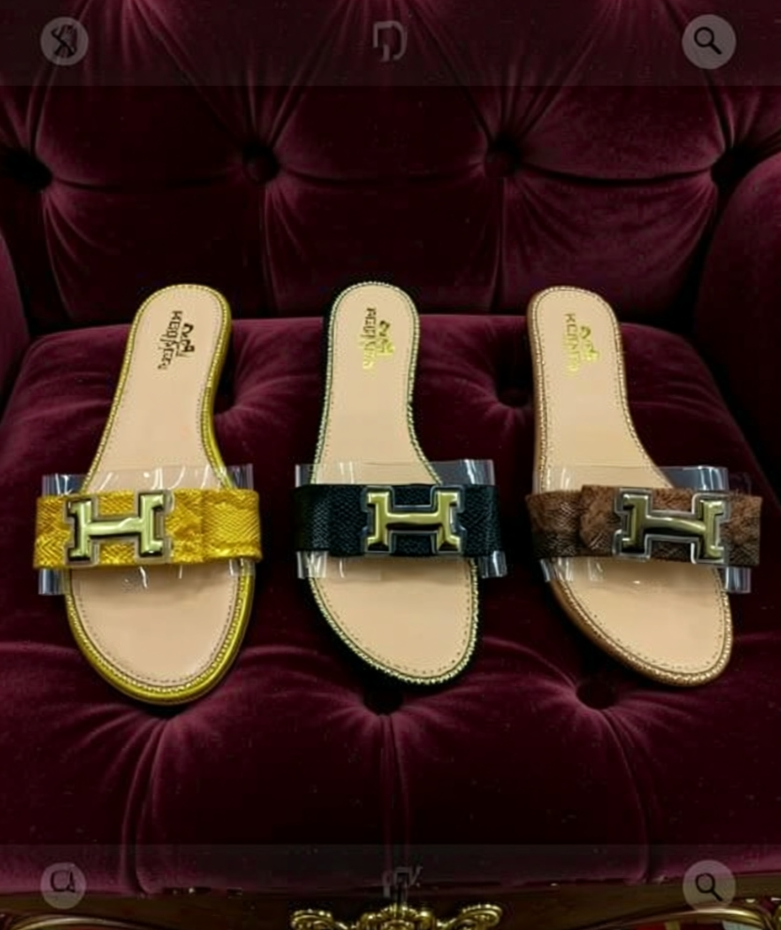 Women Sandals With Sign-On Top