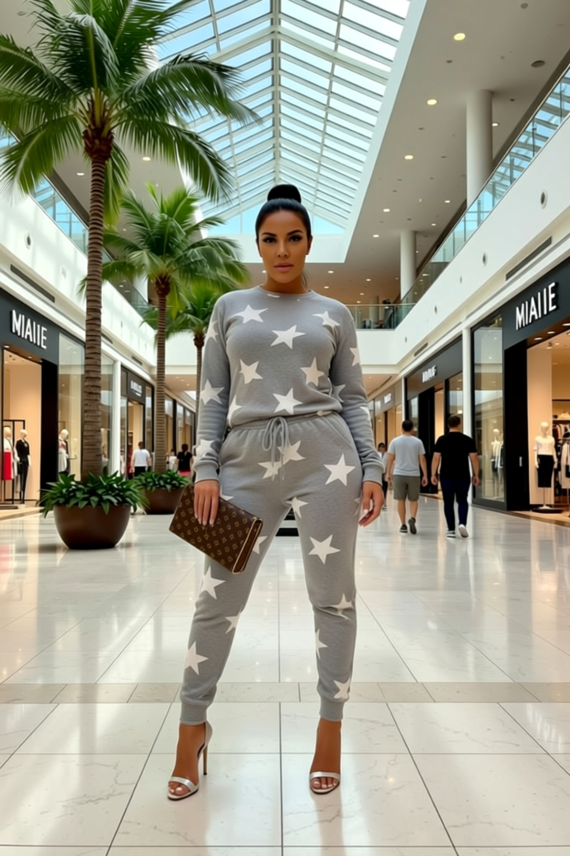 Jogger Lounge Set Star Print
