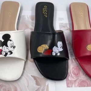 Damenmode Mickey Mouse flache Sandalen