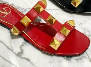 WomenStud Slide Sandal Embellished With Maxi Studs